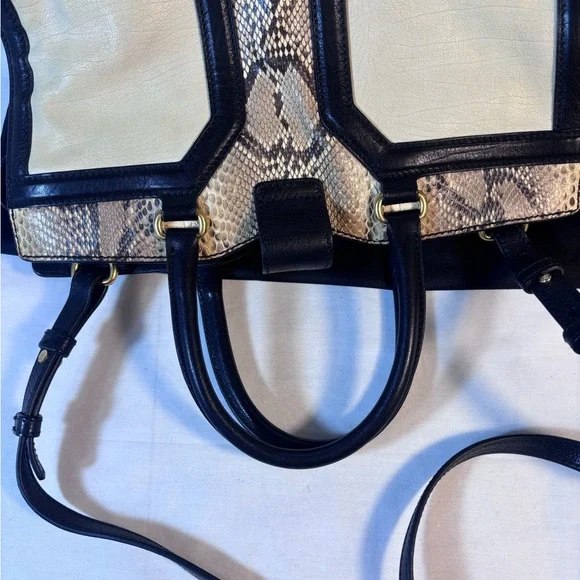 YSL Cabas Cream Exotic 2 Way Tote - Picture 7 of 16